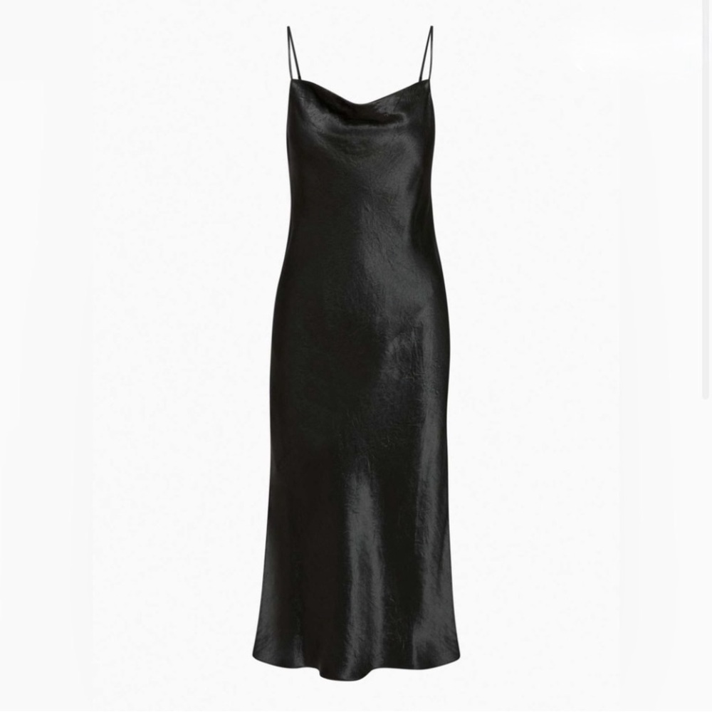 NWOT babaton model satin midi dress